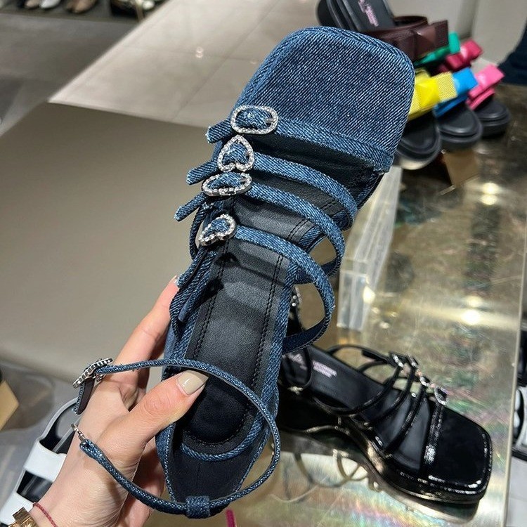 Elegant Rhinestone Sandals
