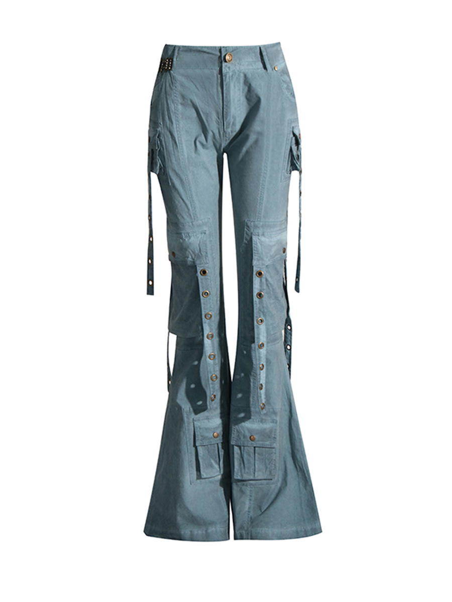 Women's Fashion Casual High Waist Flared Jeans - Image 10