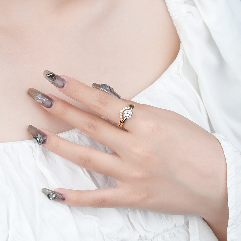 Moissanite Ring Image 4