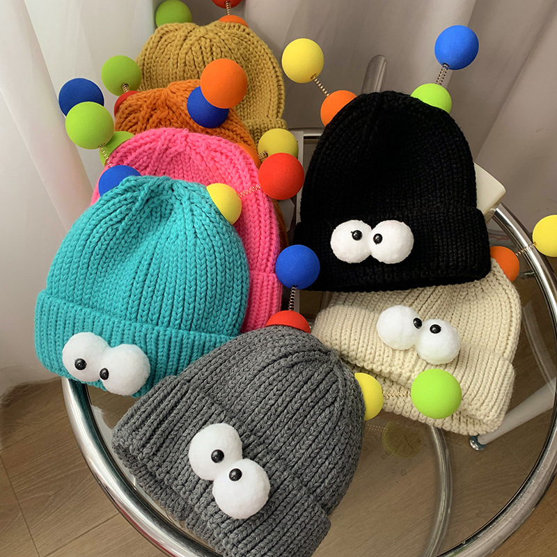 Funny Couple Style Knitted Hat Image 3